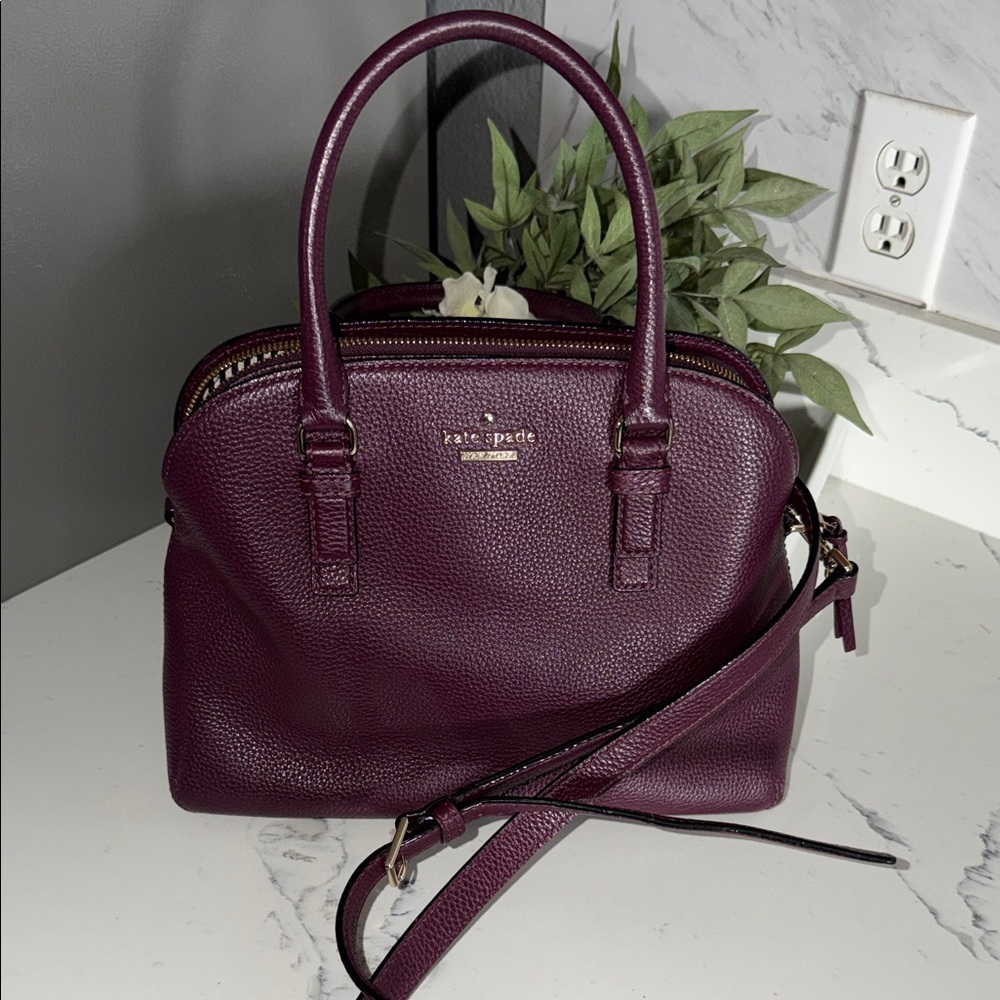 Kate Spade Deep Purple Jackson Street Satchel